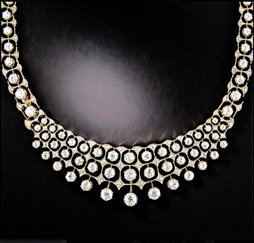 Diamond Bib Necklace