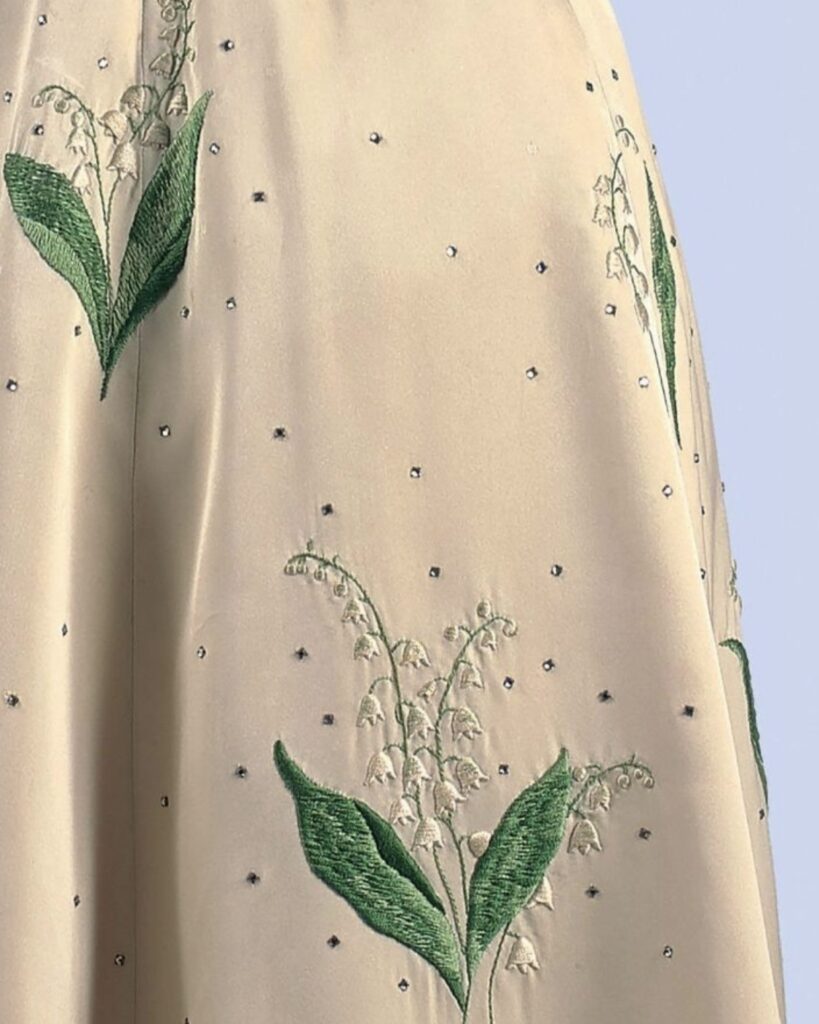 Dior lily of the valley outlet dress