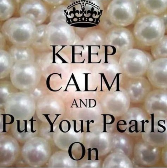 Oh, is it National Clutch…I mean, Wear Your #Pearls Day? ⚪️⚪️⚪️