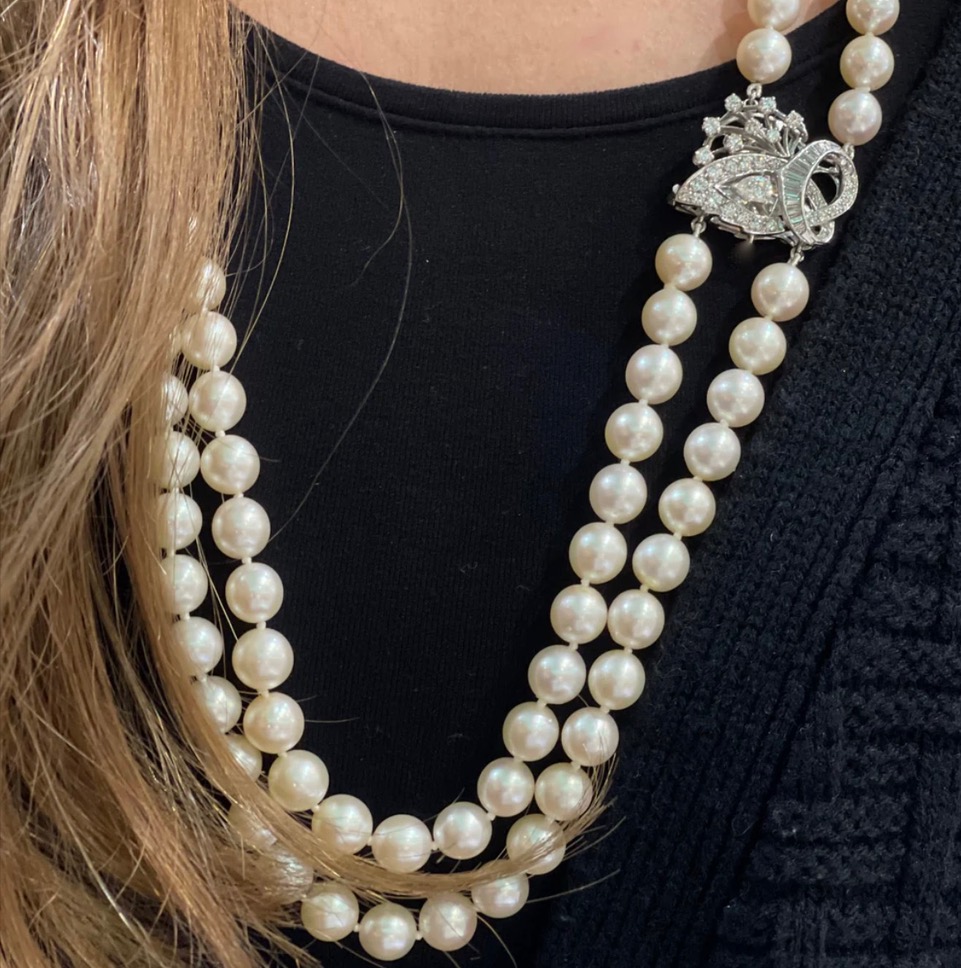Baroque Clasp with Pearl Necklace - Pearl & Clasp